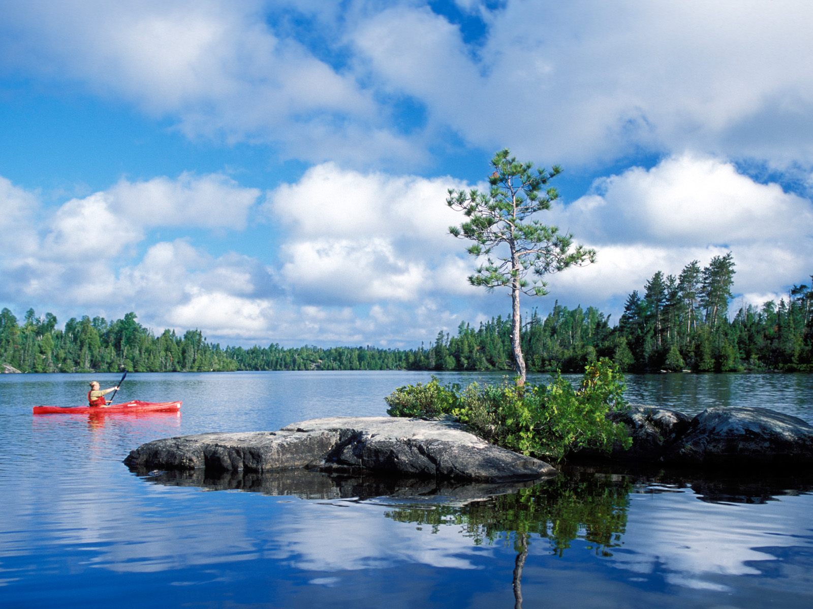 Kayaking in Boundary Waters Canoe Area Wilderness Minnesota picture 