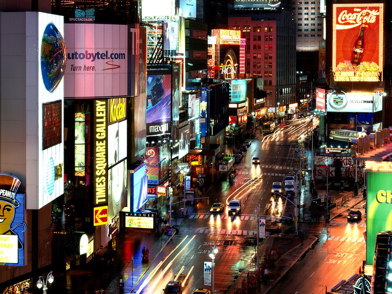 Evening Lights Times Square New York City