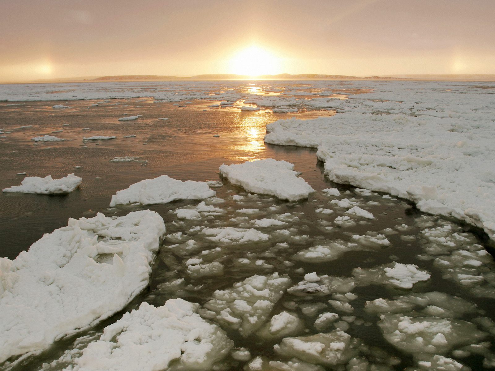 Churchill River at Sunset Manitoba Canada