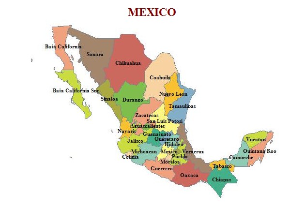 Mexico map