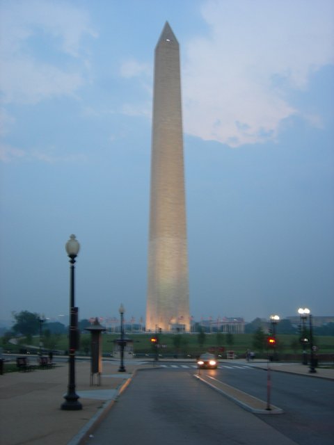 washington-monument-dusk free