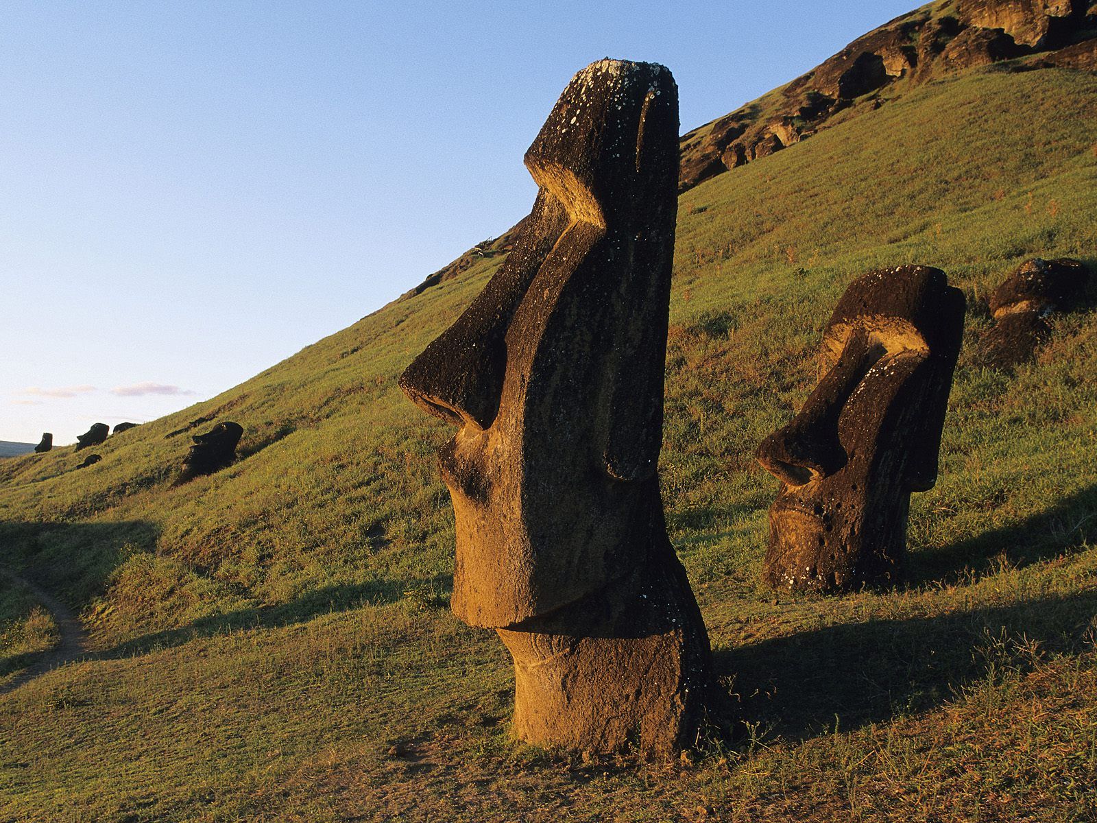 Moai Statues Easter Island Chile