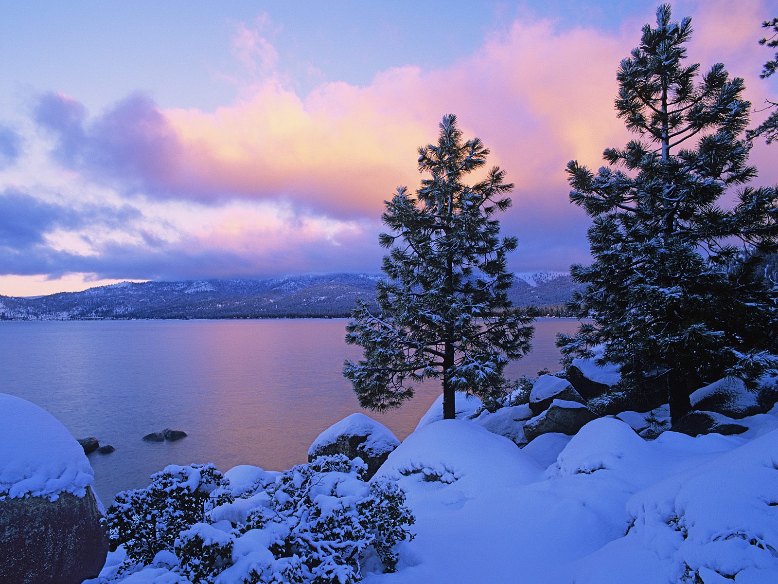 Colors of Winter Lake Tahoe