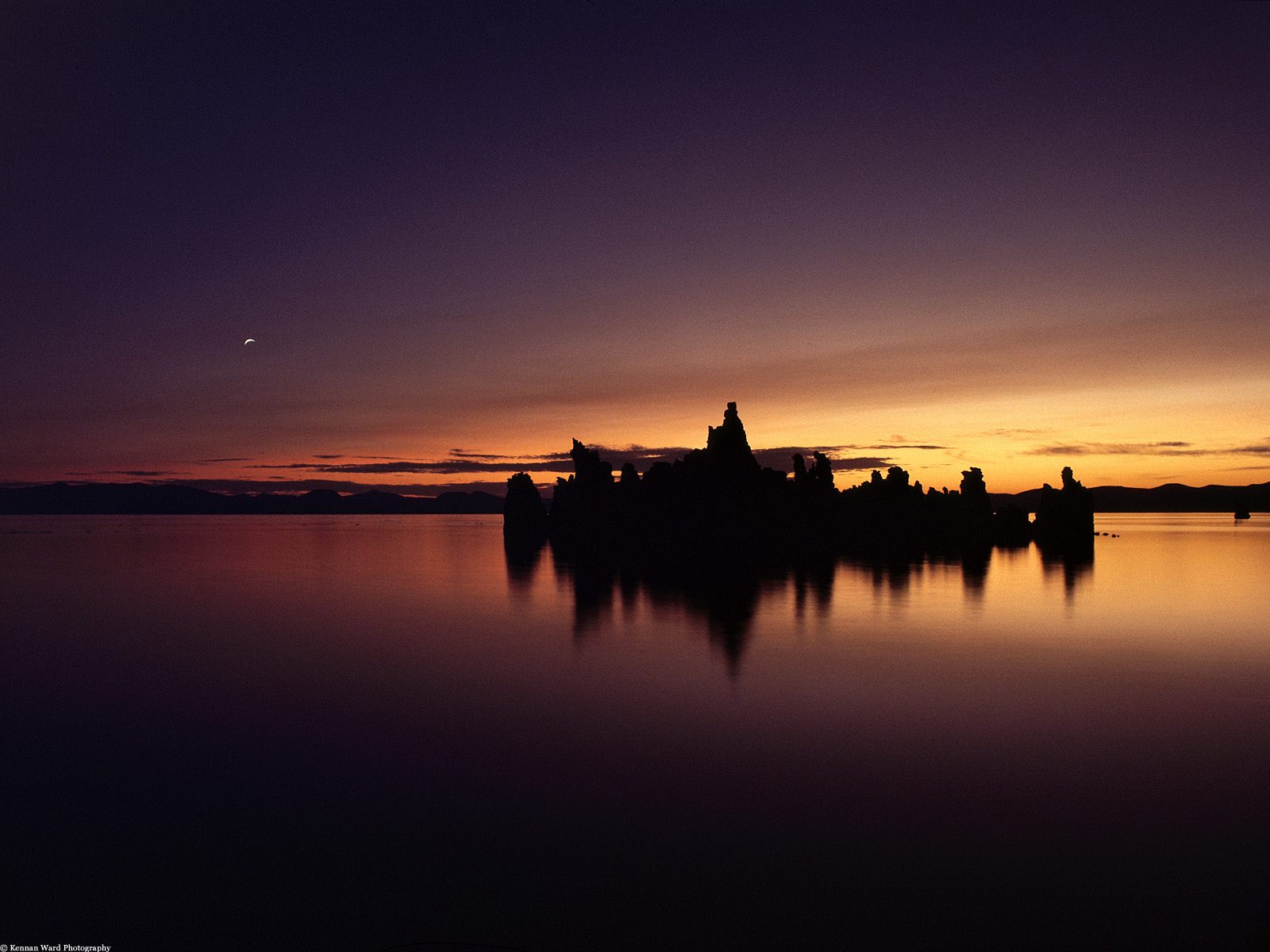 Mono Lake Sunrise Low Water Tufa Towers California