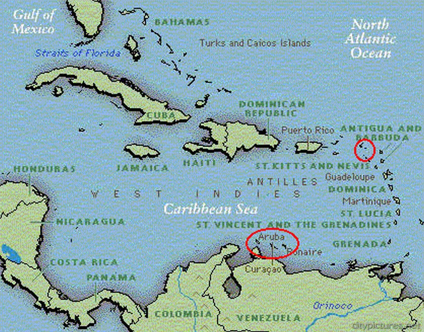 aruba map