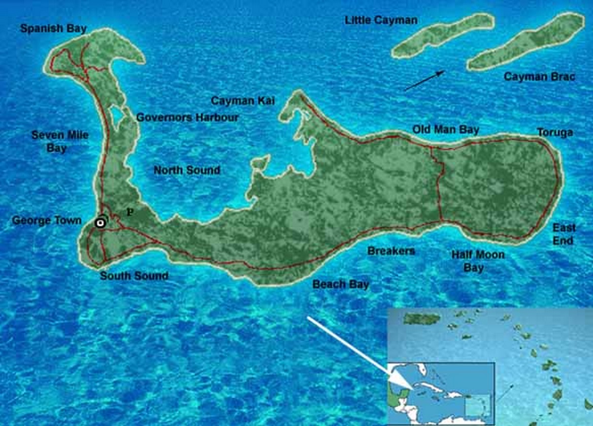 Cayman Islands-map