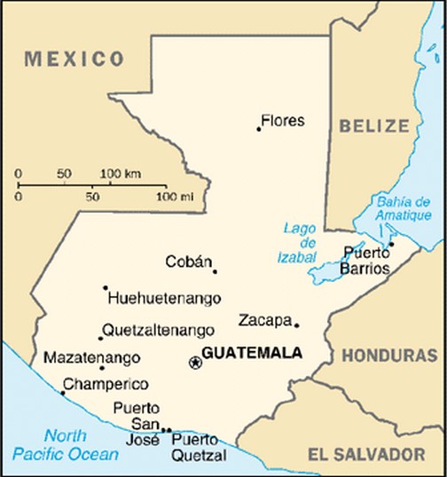 Guatemala map