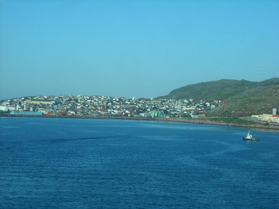 St Pierre from the harbor Saint Pierre and Miquelon