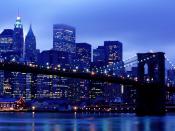 Manhattan Skyline From Brooklyn New York