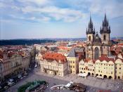 Old Town Square and Tyn Church Prague Czech Republic