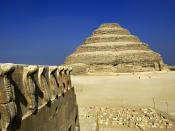 Cobra Figures and the Step Pyramid Saqqara Egypt