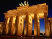 Brandenburg Gate at Dusk Berlin Germany