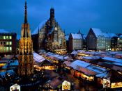 Christkindl Market Nuremberg Bavaria Germany
