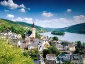 Lorch Village Hesse Rhine River Germany