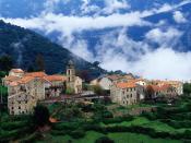 Village in Alta Roca Region Corsica France