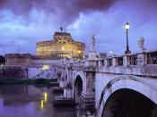 Castel Sant'Angelo and Bridge Rome Italy