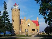 Old Mackinac Point Light Mackinaw City Michigan