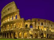 The Coliseum at Night Rome Italy