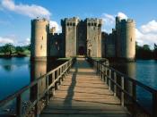 Bodiam Castle and Bridge East Sussex England