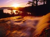 Eagle Creek and Emerald Bay at Sunrise Lake Tahoe California