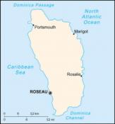 map of dominica